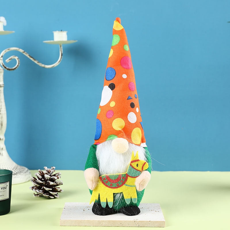 Faceless Gnome Dolls — Colorful Fiesta Tabletop Decor