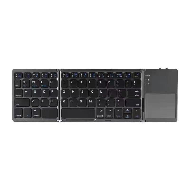 Foldable Bluetooth Keyboard with Touchpad for Travel