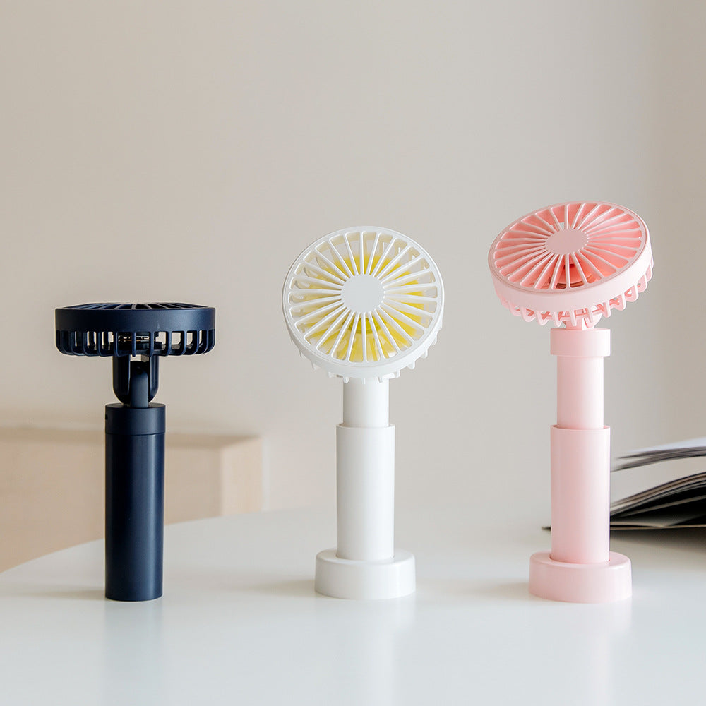 Portable Mini Fan: Telescopic Handheld and Desktop Fan