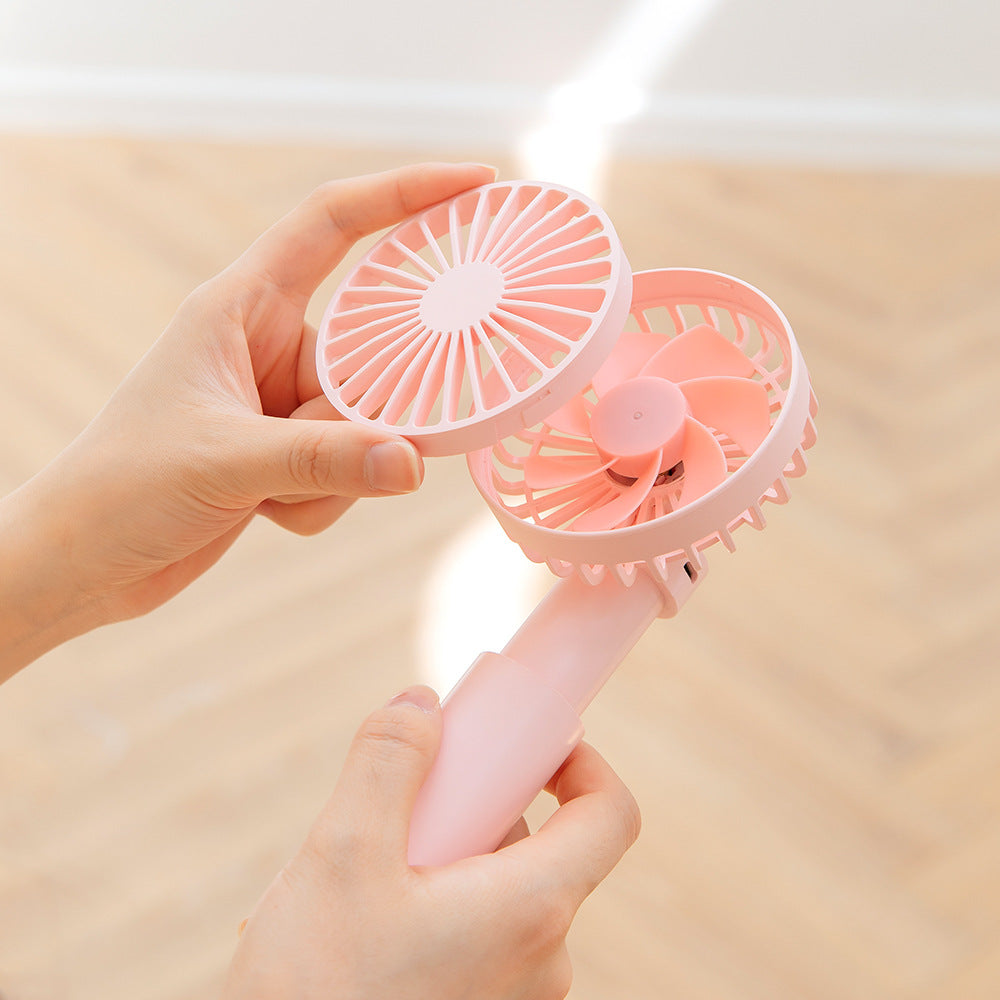Portable Mini Fan: Telescopic Handheld and Desktop Fan
