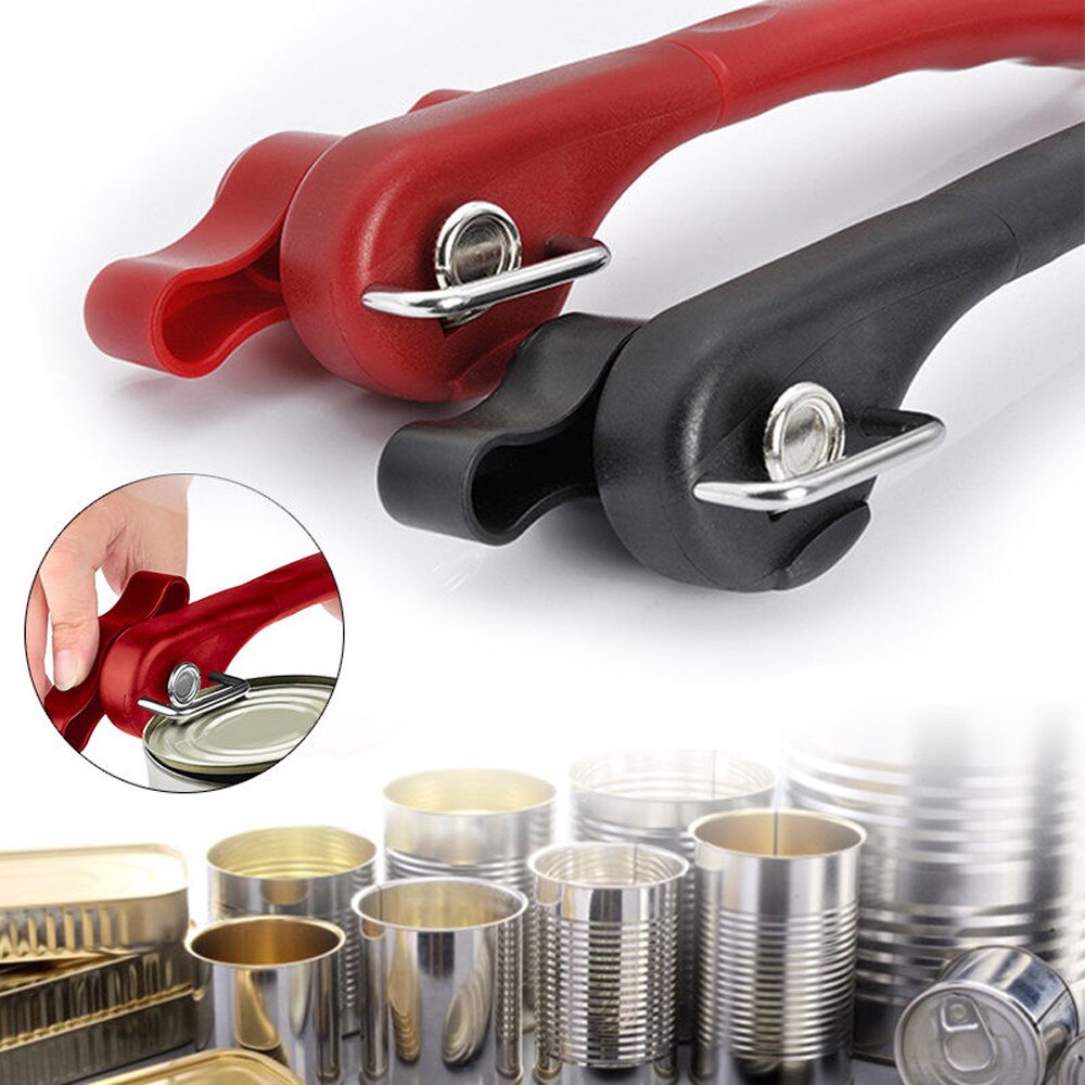 Safety Side Cut Can Opener with Stainless Steel Wheel
