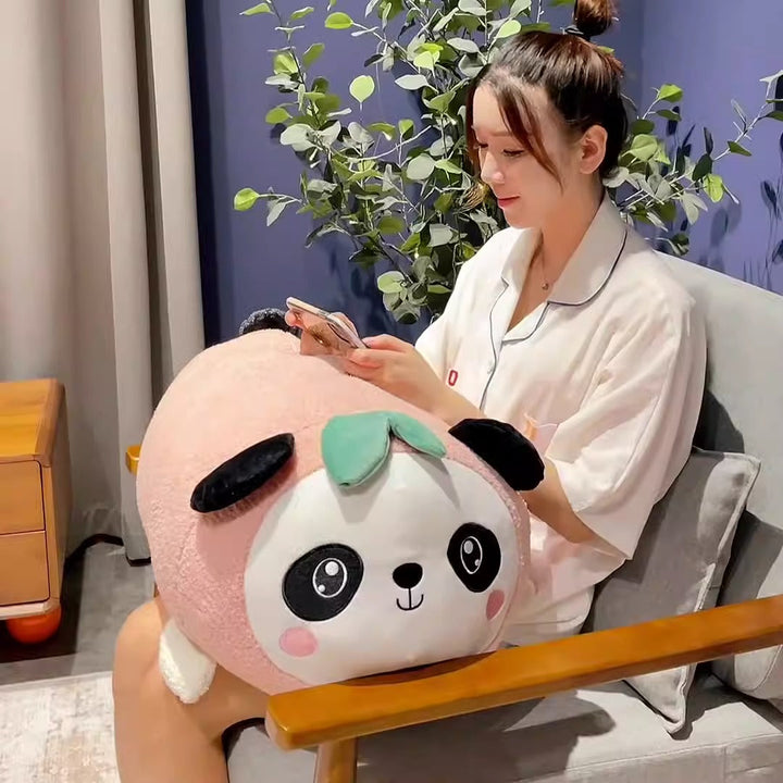 Giant Panda Plush Pillow for Cozy Lounging and Naps