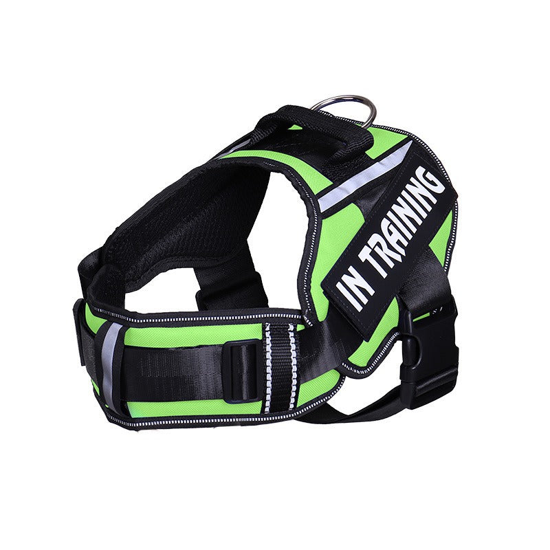 Reflective Dog Harness With Custom ID Patch for Walks