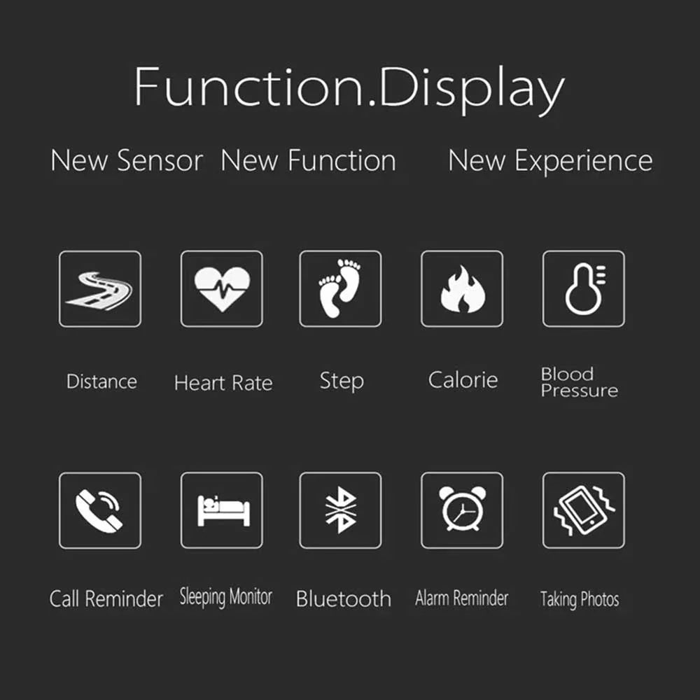 Smart Watch with Heart Rate & Sleep Tracking Bracelet