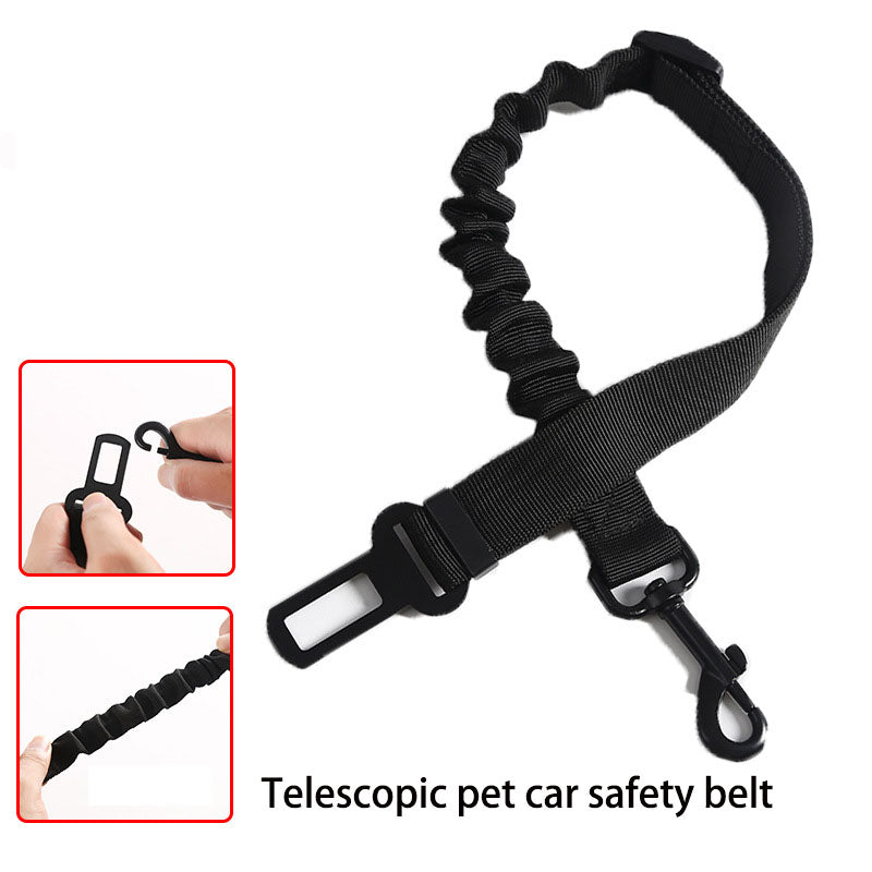 Pet Car Seat Belt for Dogs, Adjustable Elastic Tether