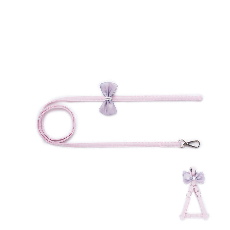 Small Dog Harness and Leash Set for Stylish Walks