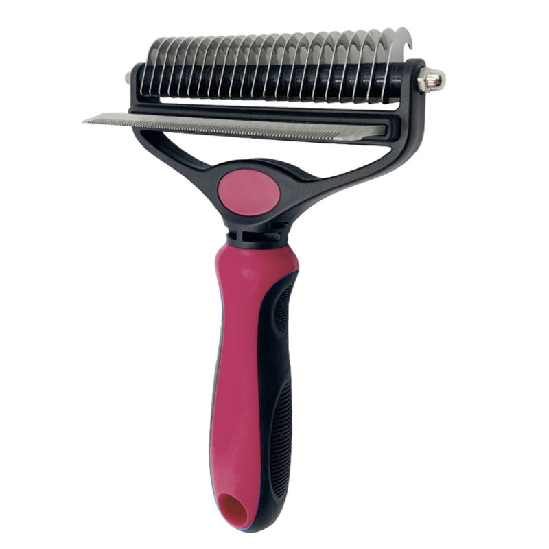 Two-in-One Pet Grooming Comb for Loose Hair & Knots