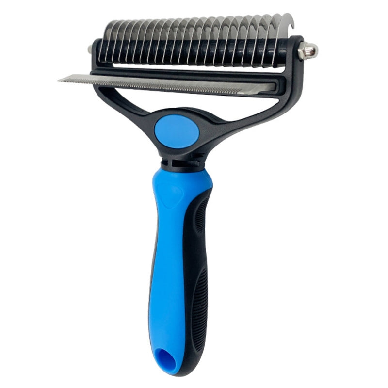 Two-in-One Pet Grooming Comb for Loose Hair & Knots