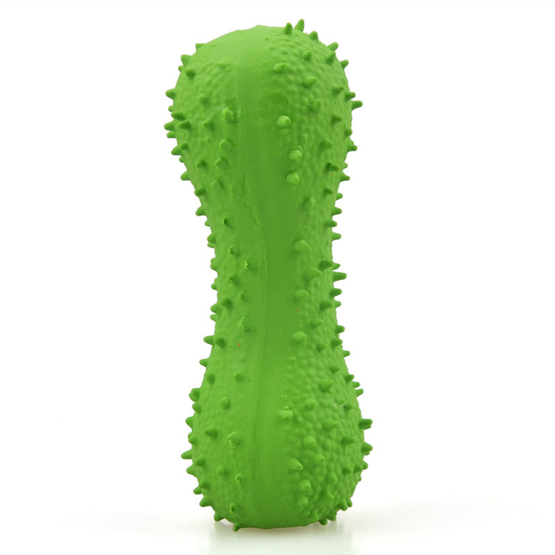 Spiked Latex Dog Toy Set for Chew, Fetch & Squeaky Play
