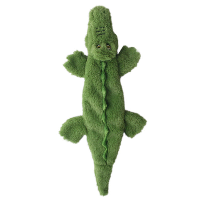 Plush Crocodile Dog Toy for Indoor Boredom Relief
