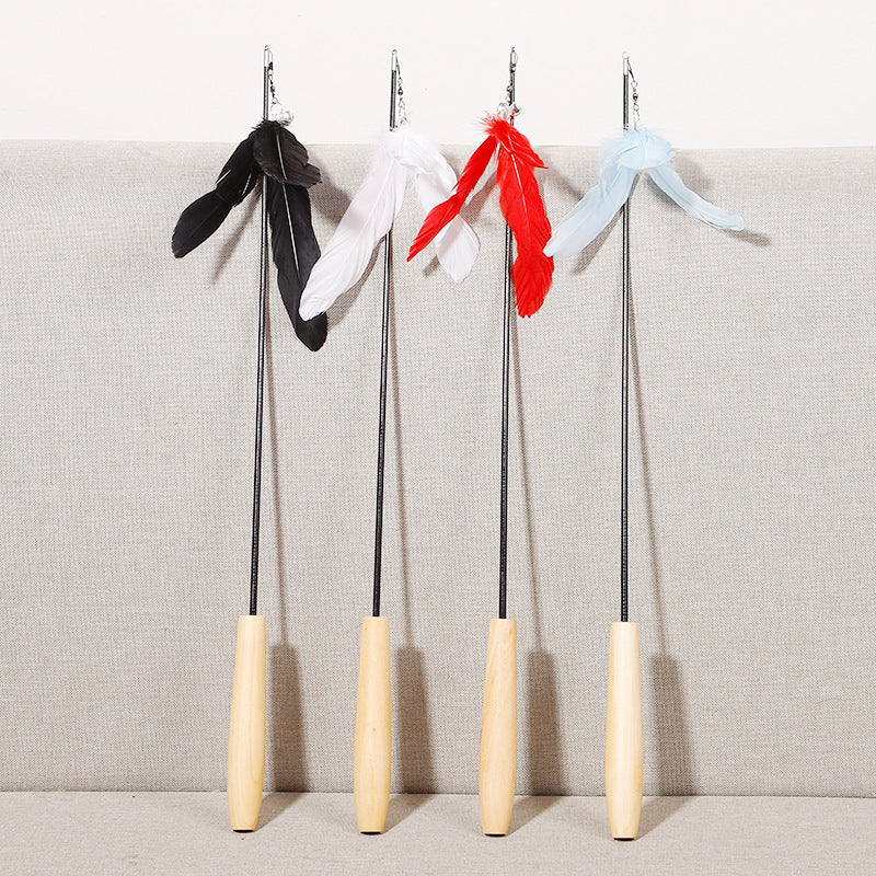 Interactive Cat Wand Toy for Indoor Exercise & Bonding