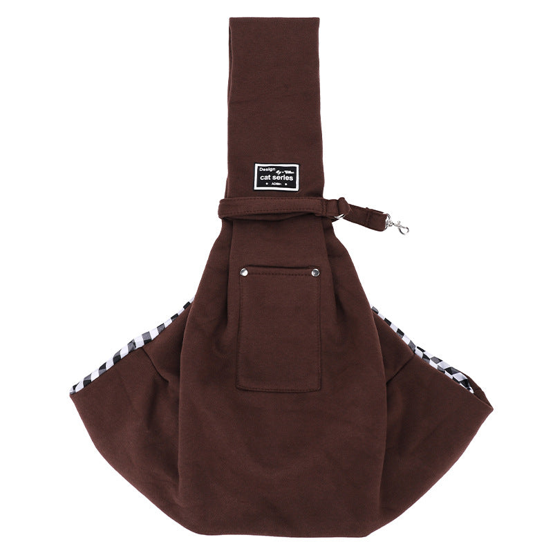 Small Pet Shoulder Carrier Bag for Hands-Free Walks