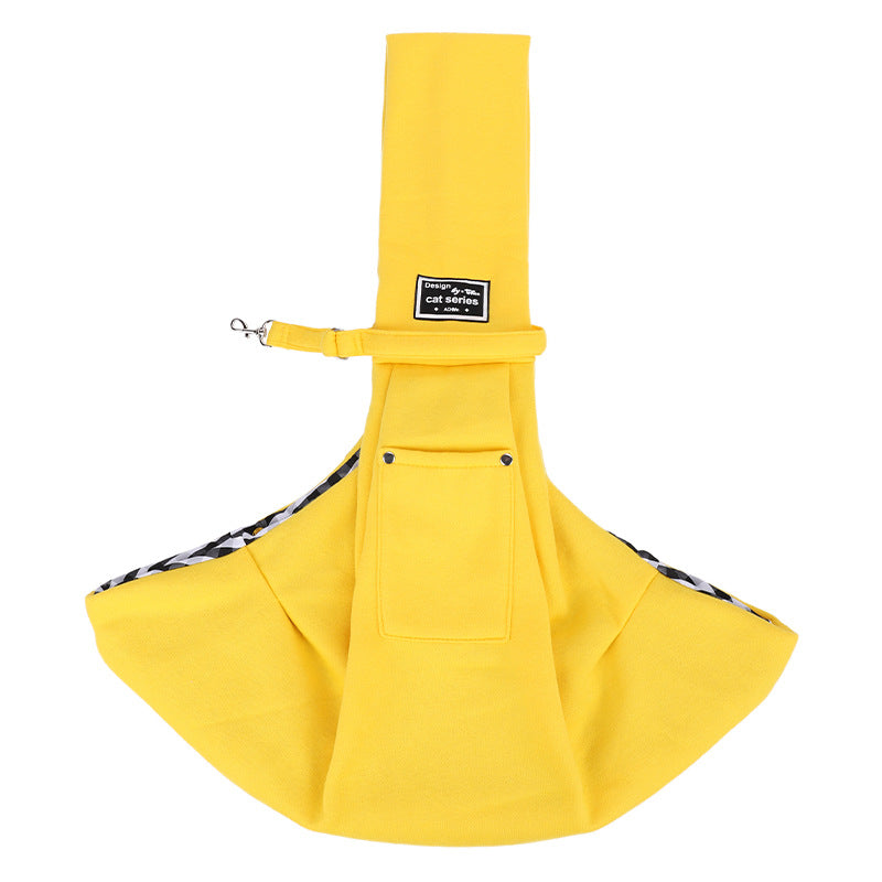 Small Pet Shoulder Carrier Bag for Hands-Free Walks
