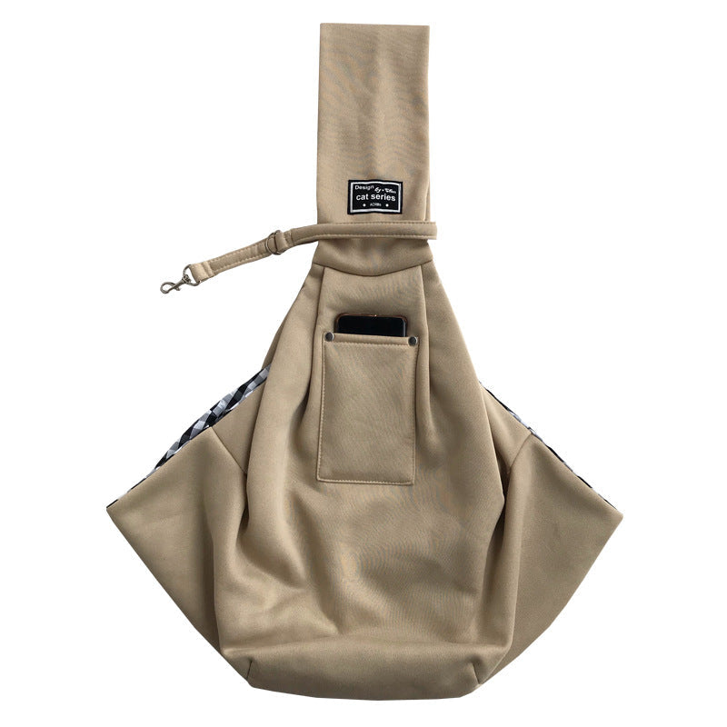 Small Pet Shoulder Carrier Bag for Hands-Free Walks