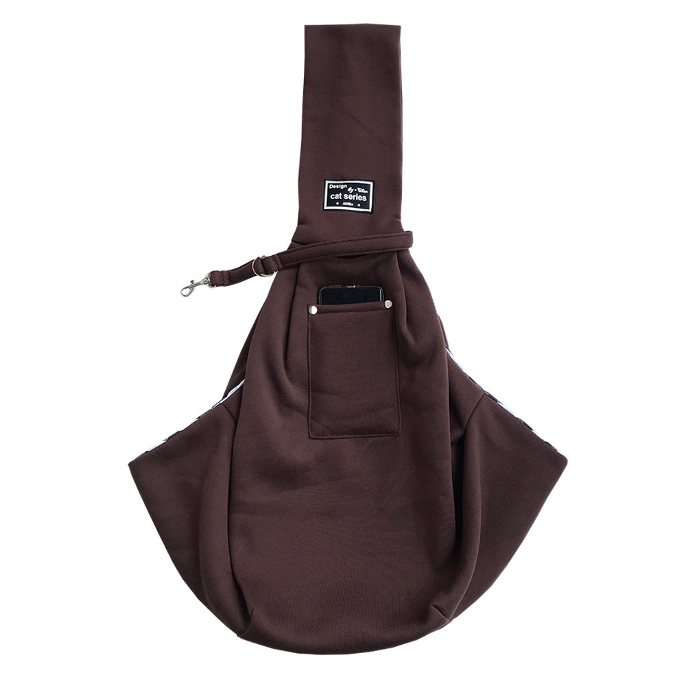 Small Pet Shoulder Carrier Bag for Hands-Free Walks