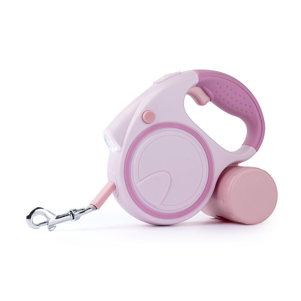 Retractable Dog Leash with Light for Night Walks