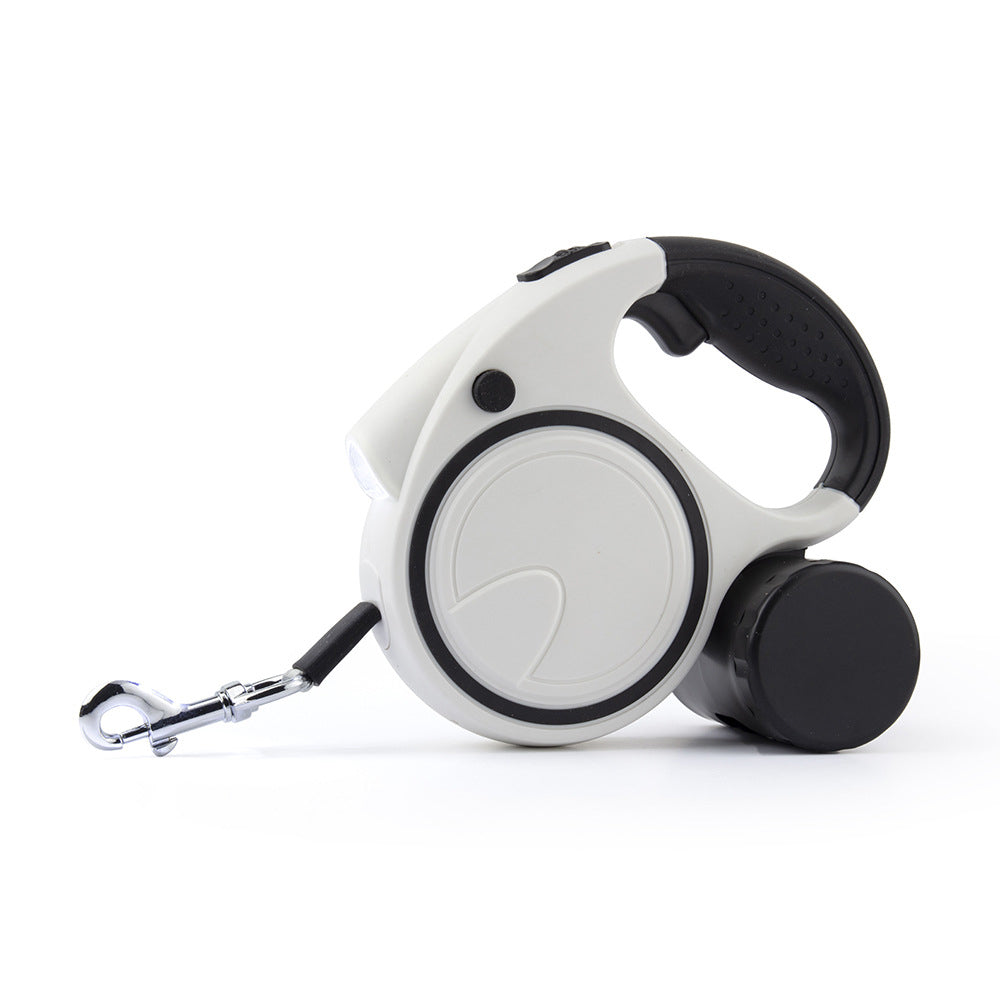 Retractable Dog Leash with Light for Night Walks