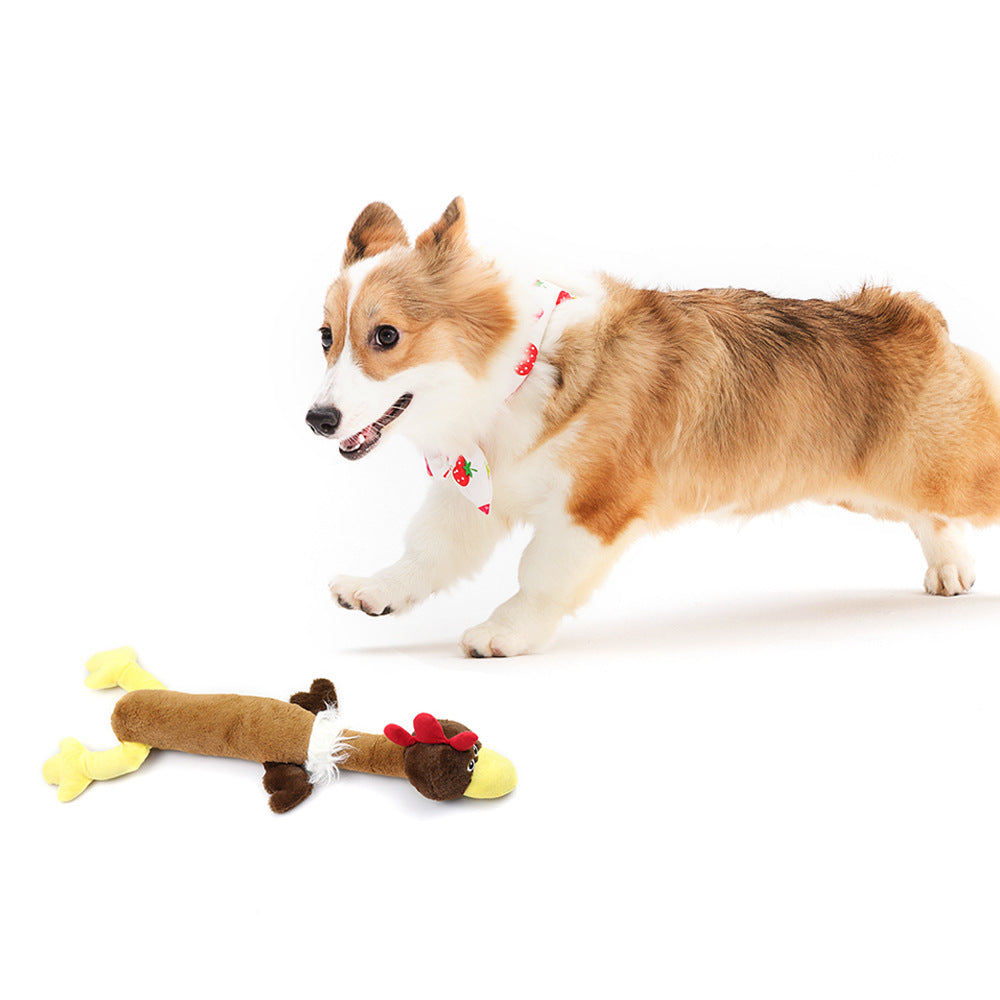 Plush Squeaky Dog Toys for Interactive Indoor Play