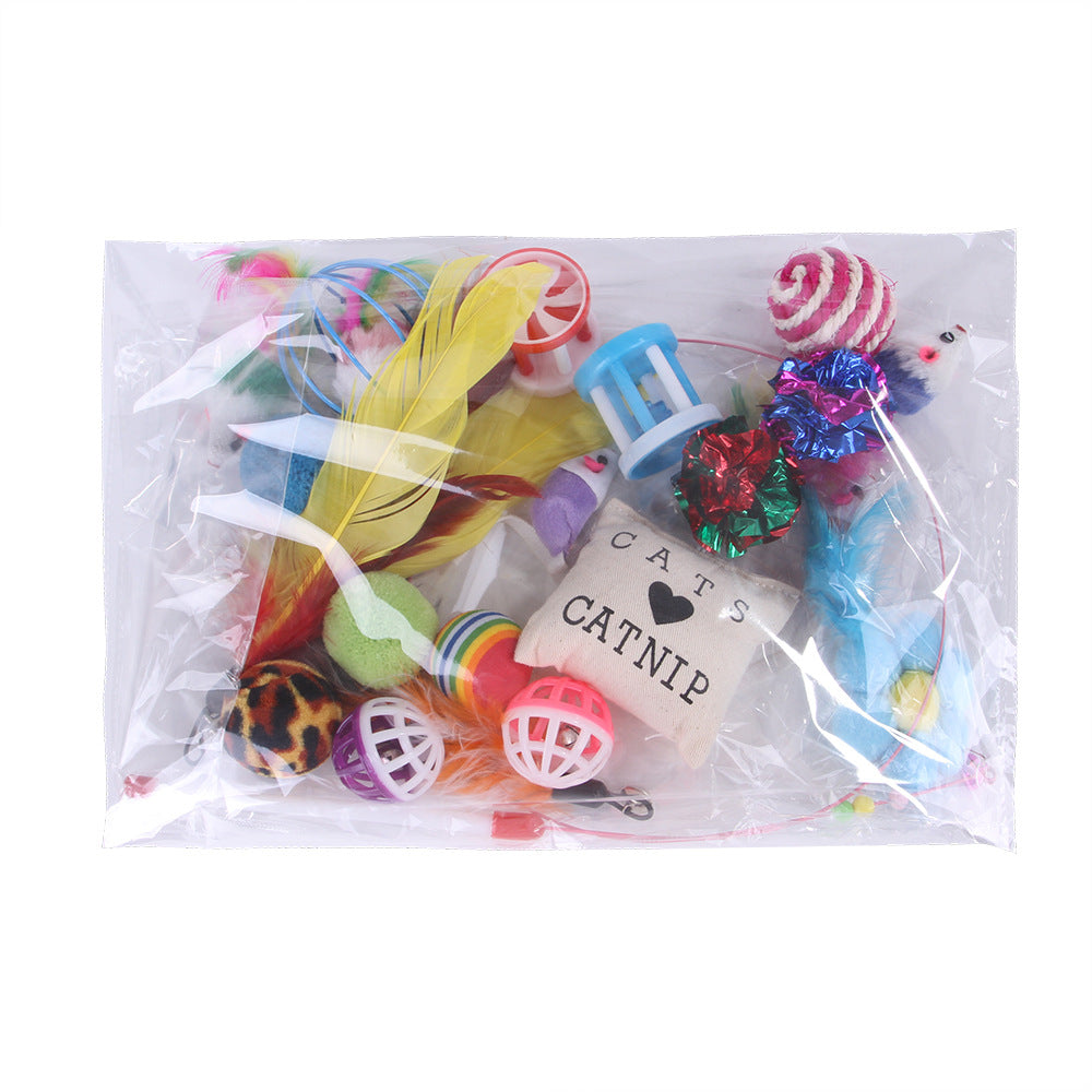 20-Piece Cat Toy Set for Engaging Indoor Playtime