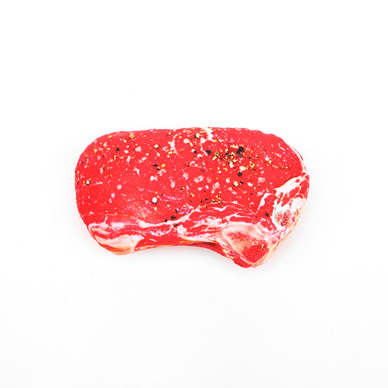 Food-Shaped Plush Dog Toys for Indoor Play & Fetch