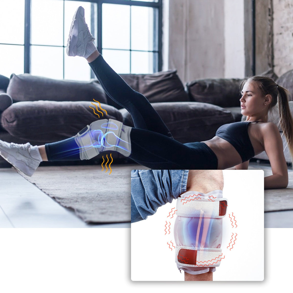 Hot and Cold Knee Wrap Gel Pack for Joint Pain Relief
