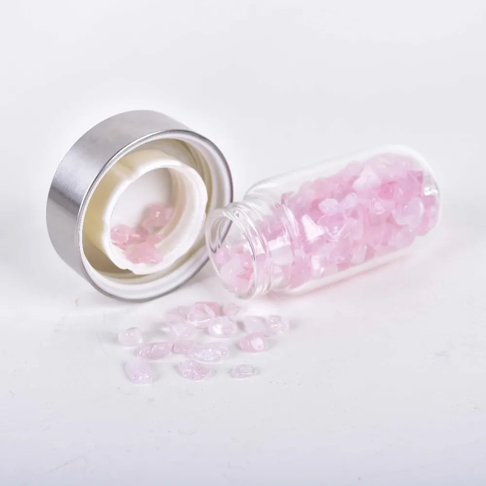Rose Quartz Glass Water Bottle for Mindful Hydration