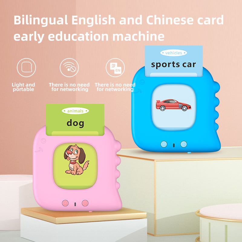 Bilingual English Chinese Talking Card Machine for Toddlers