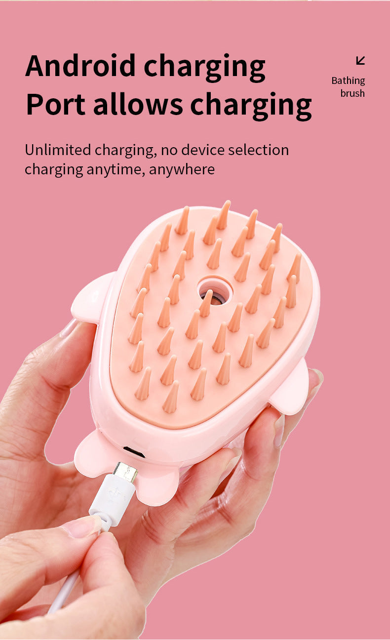 Rechargeable Spray Pet Brush for Easy Cat Grooming