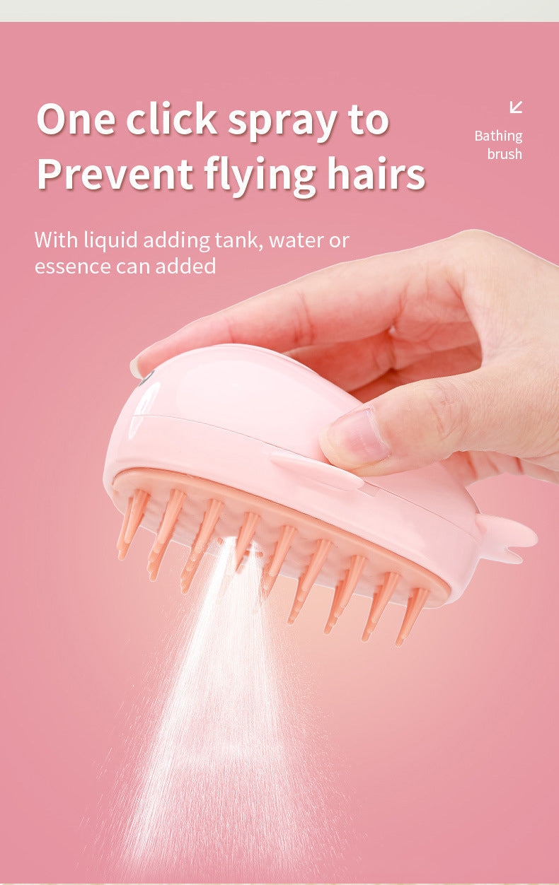 Rechargeable Spray Pet Brush for Easy Cat Grooming