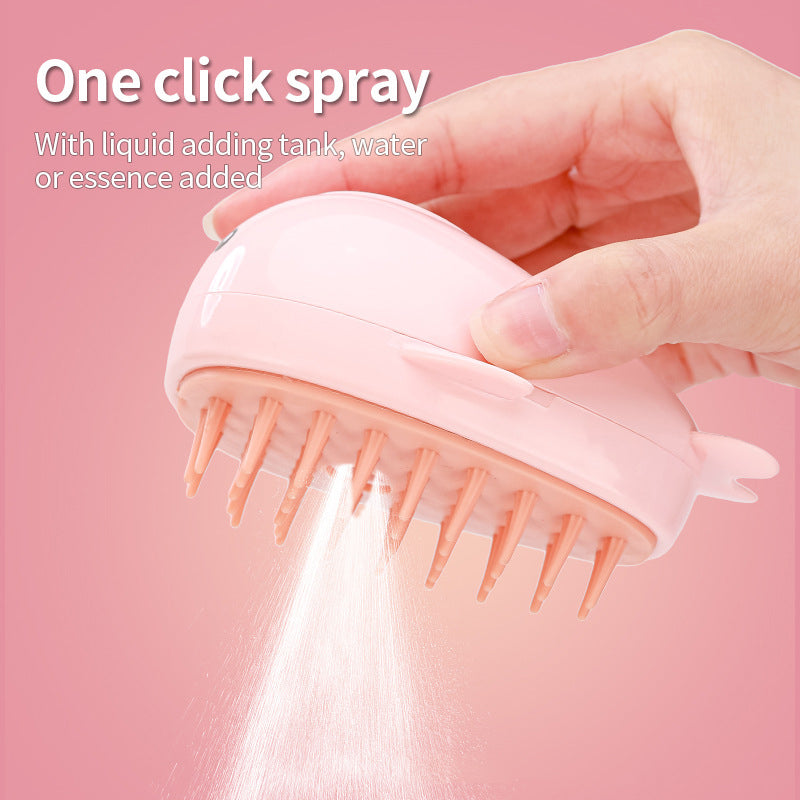 Rechargeable Spray Pet Brush for Easy Cat Grooming