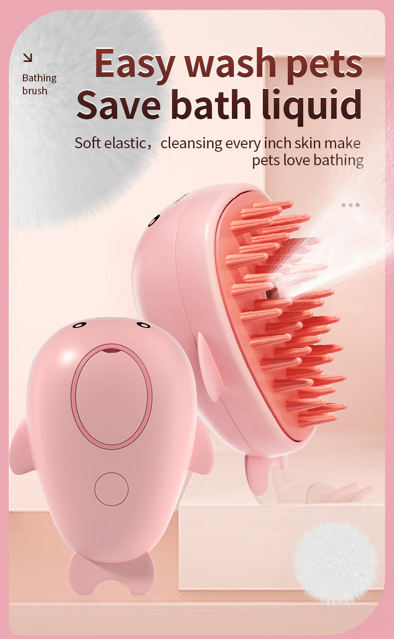 Rechargeable Spray Pet Brush for Easy Cat Grooming