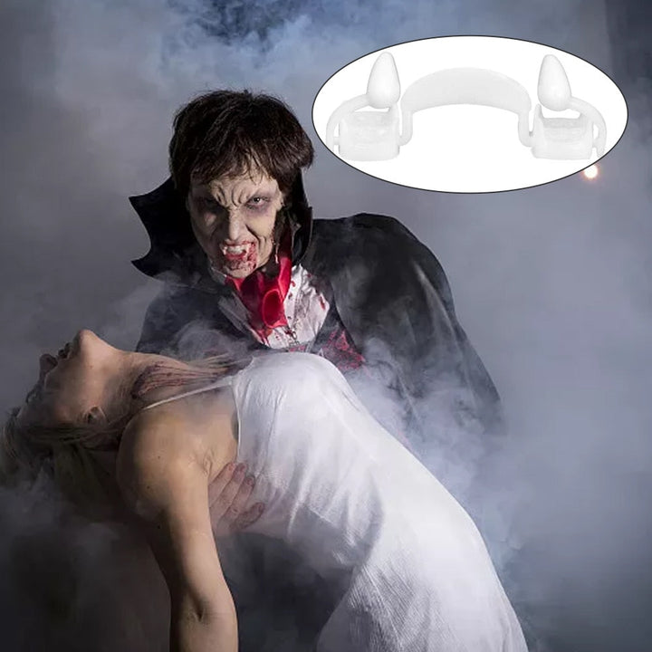 Retractable Vampire Teeth Costume Accessory for Halloween