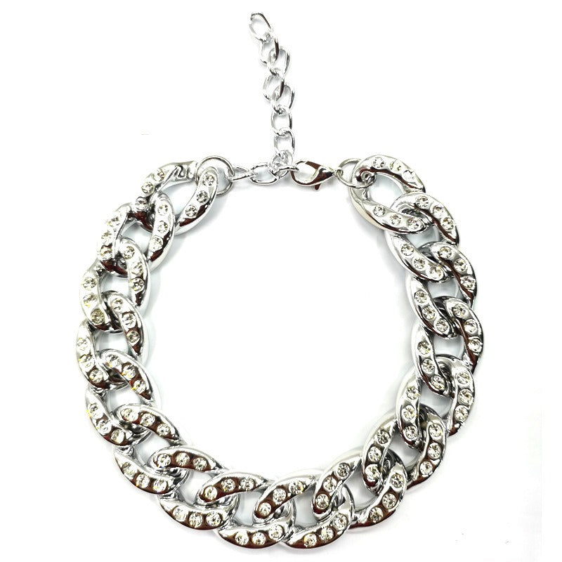 Rhinestone Pet Collar for Glamorous Small Dogs & Cats