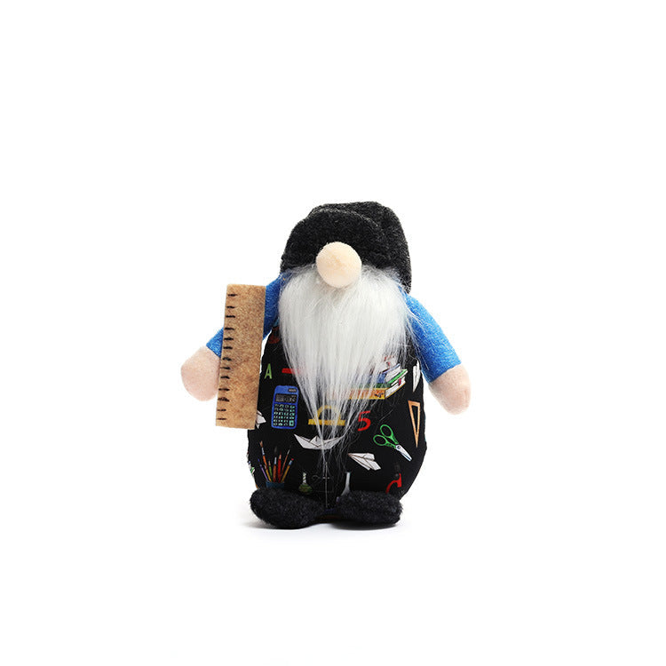 School Gnome Decorations, Faceless Plush Desk Decor Pair