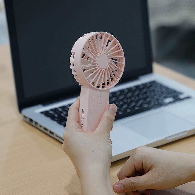 Mini Handheld Fan: 3 Speeds, Clip-On and USB Rechargeable
