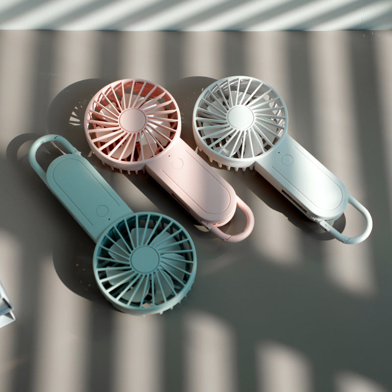 Mini Handheld Fan: 3 Speeds, Clip-On and USB Rechargeable