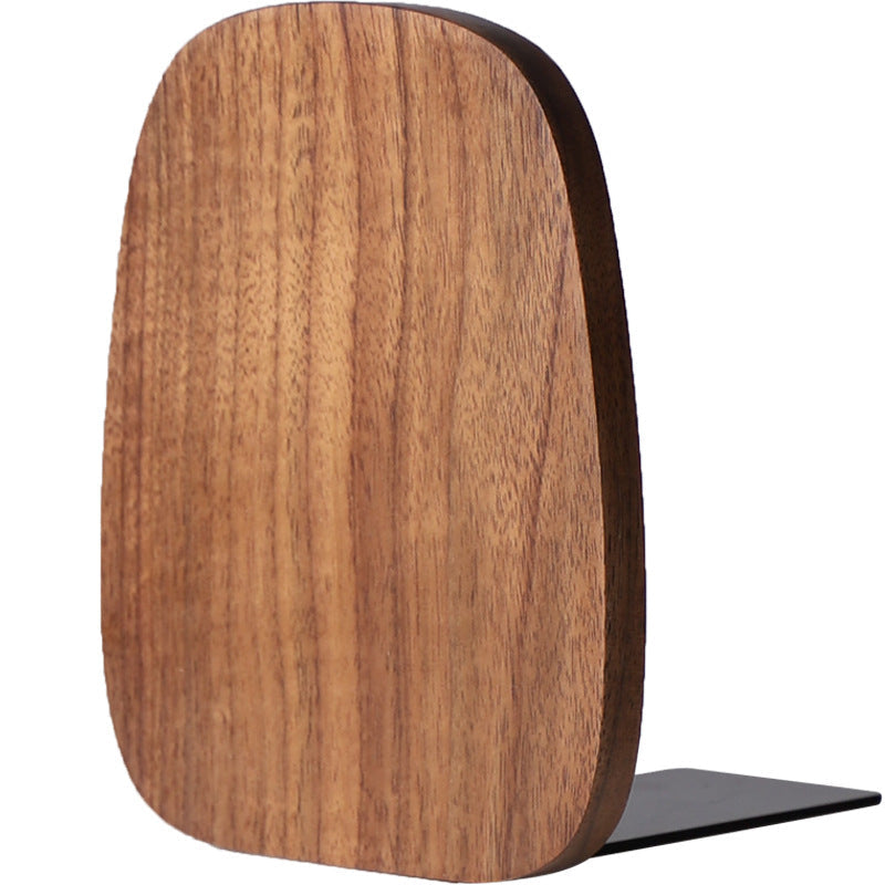 Solid Wood Bookends for Neat, Stylish Bookshelf Storage