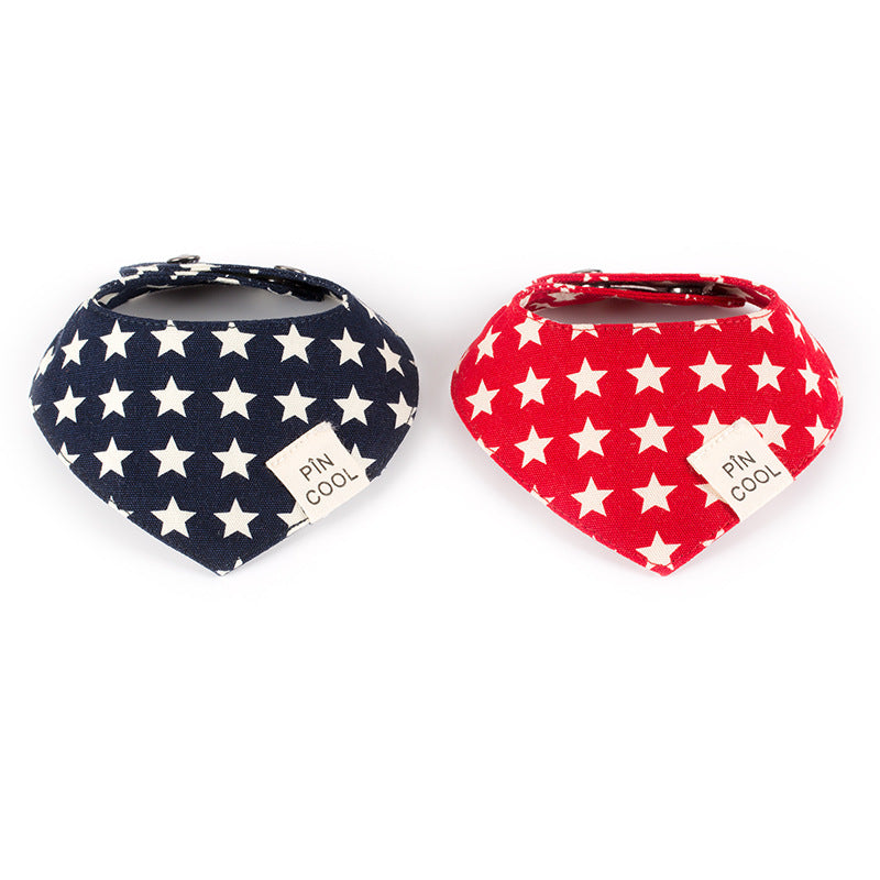 Small Dog Bib Set for Neater Mealtimes and Walks