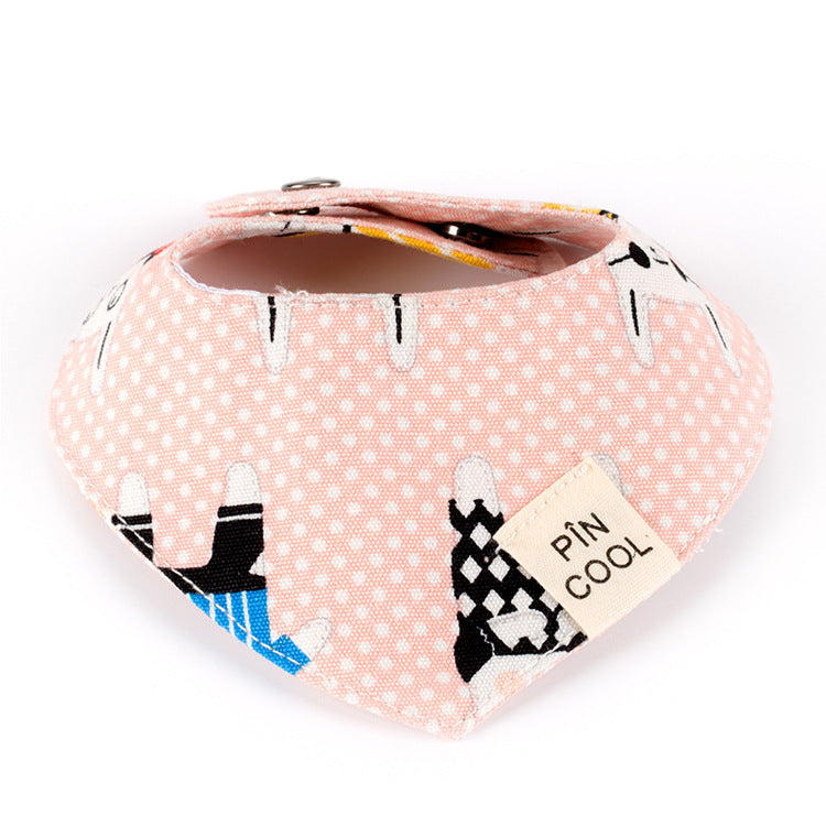 Dog Drool Bib Triangle Scarf for Small Dogs | Cute