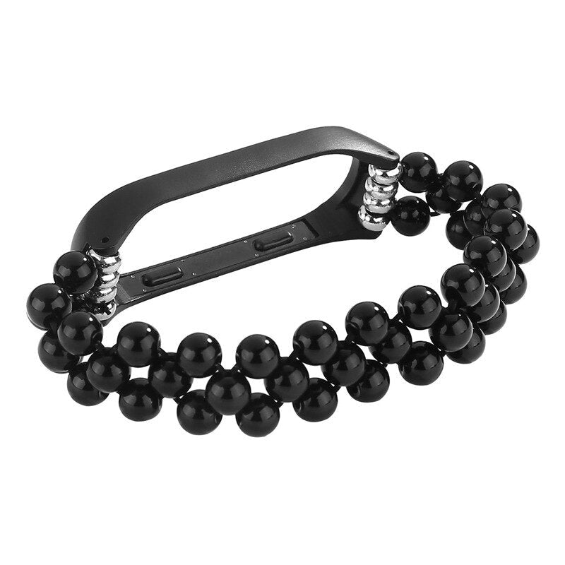 Beaded Stretch Strap for Mi Band 3 and 4 Fashion Look