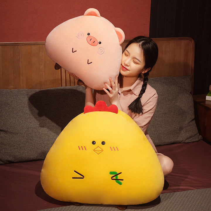 Jumbo Plush Animal Pillow - Soft Cuddle Cushion Décor
