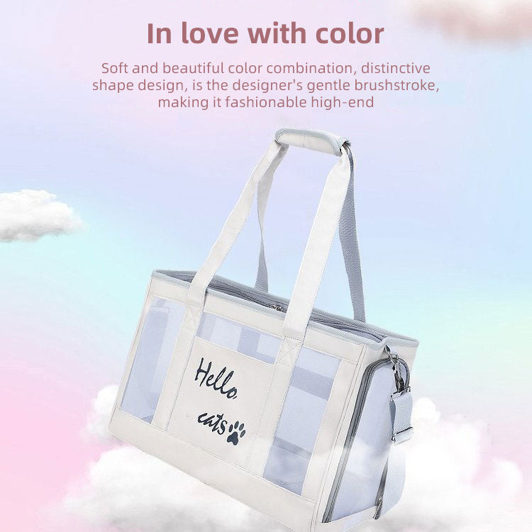 Pet Carrier Bag: Breathable Hands-Free Small Dog Travel