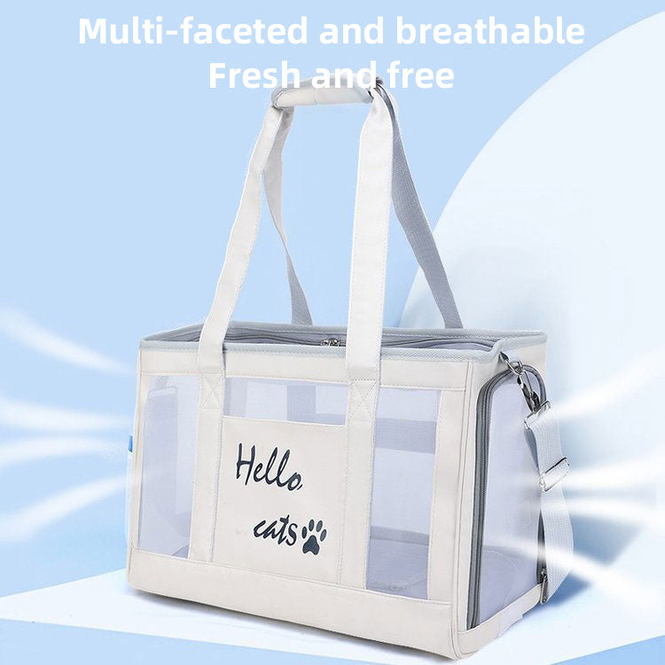Pet Carrier Bag: Breathable Hands-Free Small Dog Travel