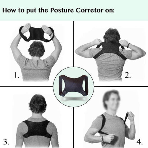 Posture Corrector Brace for Desk Work and Back Support