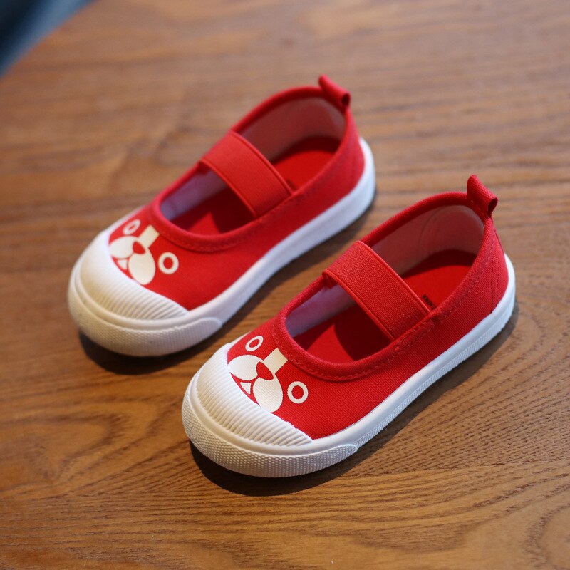 Kids Canvas Shoes With Easy Straps & Everyday Sole Grip