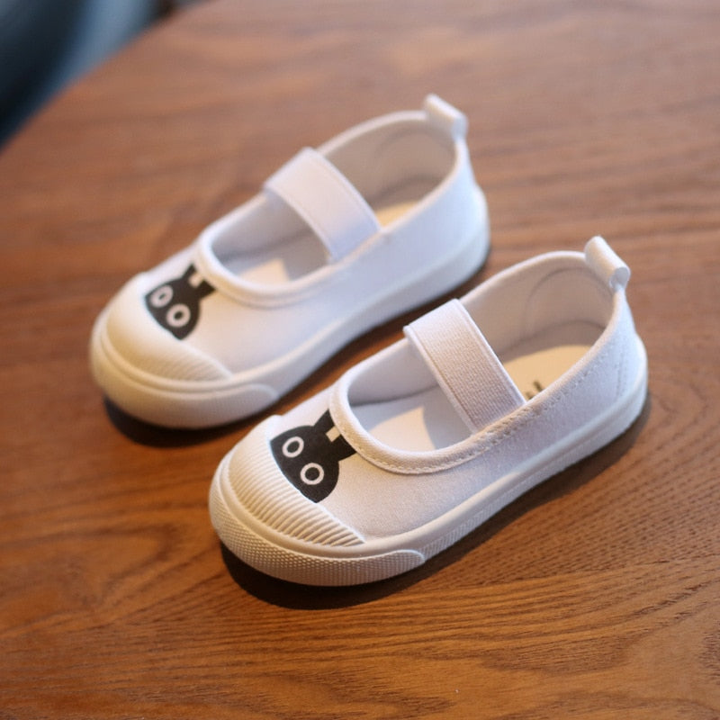 Kids Canvas Shoes With Easy Straps & Everyday Sole Grip