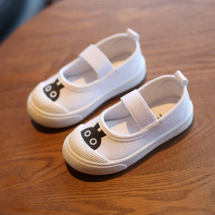 Kids Canvas Shoes With Easy Straps & Everyday Sole Grip