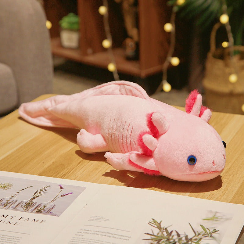 Salamander Plush Pillow: Cuddly Whimsical Room Decor
