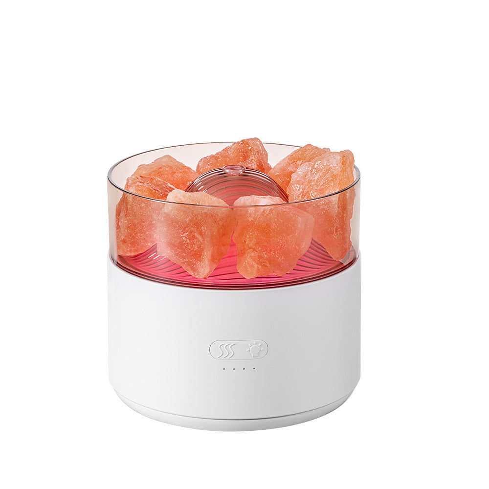 Salt Lamp Humidifier with Ambient Light for Bedroom