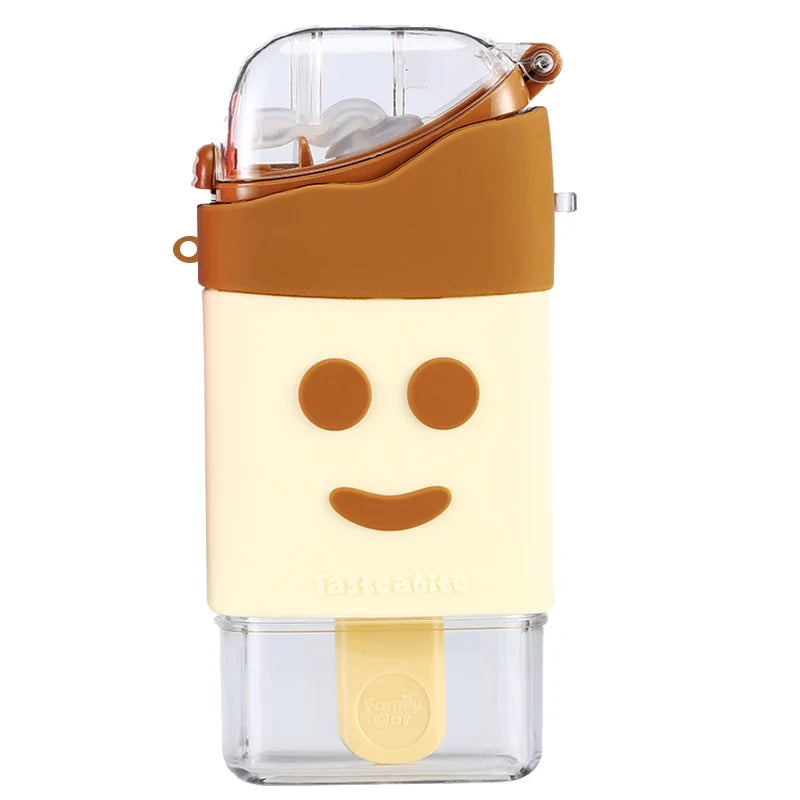 Kids Popsicle Water Bottle With Straw, Leakproof Tritan